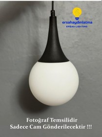 Resim Glob Avize Camı Beyaz Renk 15 Lik 