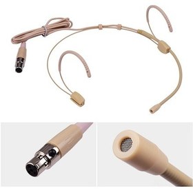 Resim Kulaküstü Kondenser Mikrofon - Tek Yönlü, 50hz-16khz Frekans Aralığı, 3 Pin Mini Xlr Bağlantı 100cm Kablolu 10" 10" 