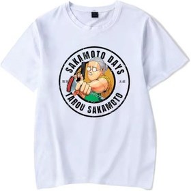 Resim Anime Sakamoto T-shirt Siyah 