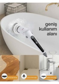 Resim Büro Ev Ofis Arabası Bakımı İçin Şarjlı Portatif Oto Temizleme Fırçası 