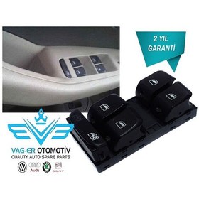 Resim Audi A5 2008-2017 Ön Sol Cam Açma Düğmesi Dörtlü 8k0959851 