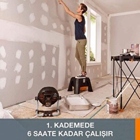Resim Worx WX095 20Volt 2.0Ah. Li-ion 242 MM Profesyonel Hibrit Şantiye Fanı-Vantilatör 