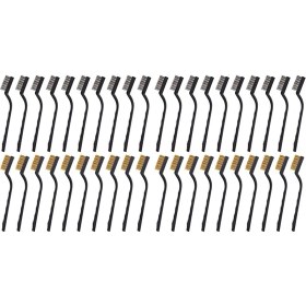 Resim Dgspirit 40 Adet Tel Fırça Metal Fırça Kaynak Cürufu ve Pas Çizik Fırçası Kavisli Saplı Cüruf Fırçası Tel Pas Fırçası (Yurt Dışından) 