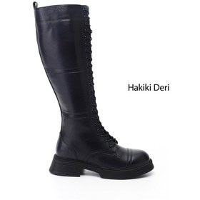 Resim Gönderir Kadın Lacivert Fermuarlı Kalın Topuklu Hakiki Deri Postal Çizme Gkzc134m1954 Lacivert 