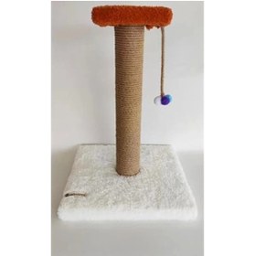 Resim AyrStore Tek Katlı Beyaz Kedi Tırmalama Tahtası 