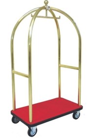Resim Arı Metal 7453 Valiz Taşıma Arabası Pirinç 