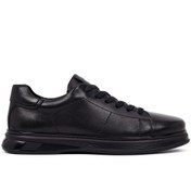 Resim Derimod Erkek Siyah Bağcıklı Deri Casual Sneaker,Kışlık Spor Ayakkabı 25WFD676918 