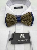 Resim Brianze Sarı Lacivert Desenli Papyon Sarı - Lacivert 