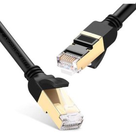 Resim Primex Px-Cat710M Altın Uçlu Siyah Cat7 Ethernet Kablo 10 Metre 