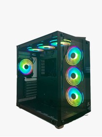 Resim GAMEFORCE Atlantis 7x120 Mm Fanlı Rgb Kumandalı Kontrolcülü E-ATX Oyuncu Bilgisayar Kasası 