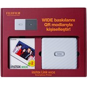 Resim Instax Link Wide Beyaz Akıllı Telefon Yazıcısı Bundle Box Fujifilm