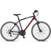 Resim Mosso Legarda 2221 Msm V Fren Gezi Şehir Bisikleti Full Shimano 51 Cm Siyah Kırmızı 