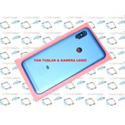 Resim Xiaomi Redmi Note 6 Pro Kasa Arka Pil Batarya Kapağı MAVİ 