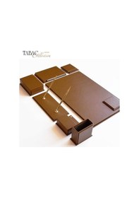 Resim Suni Deri Sümen Takımı Sorty - Maya Kahve - 2850-140 
