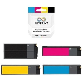 Resim Proprint HP J9V82D 976YC Uyumlu Kartuş Seti CMYK P55250DW P57750DW 13000 Sayfa 