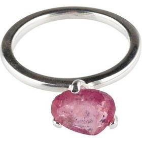 Resim Mineral Takı Pembe Turmalin El Işi Yüzük 
