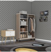 Resim Kenzlife giysi dolabı taci 120*090*30 crd gardırop tekerlekli 