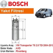 Resim Vw Transporter T5 2.5 Tdı Yakıt Filtresi 2004-2010 (Bosch)906467 