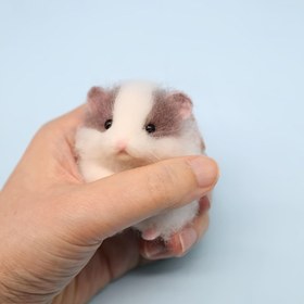 Resim 1 Set of Felt Material Kit, Sanat, El Sanatları ve Dikiş Malzemeleri > İğne ve Dikiş Malzemeleri > Felt Kit, Hamster Malzeme Kiti Bitirilmemiş, Tüm Mevsimler İçin Yaratıcı Hediye, Tatiller İçin Aile ve Arkadaşlar İçin Gerekli Hediye, DIY Çift ve Aile Arkadaşları Tatil Hediyesi, Üç İğne ve Köpük Pa Dahil 