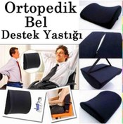 Resim BLACK VİPER Tam Ortopedik Sırt Minderi Bel Yastığı Destek Dik Duruş Desteği Araç Minderi Ofis Minderi 