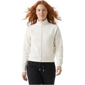 Resim Sportive Kaia Full-Zip Kadın Beyaz Günlük Stil Eşofman Üstü 26YK0001-KBYZ 