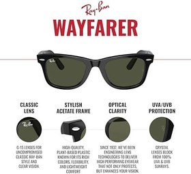 Resim Ray-Ban Rb2140 Orijinal Wayfarer Kare Güneş Gözlüğü 