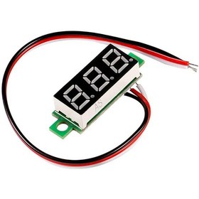 Resim 3 Kablo Mini Dijital Voltmetre 0.28inch 0-100v Dc 