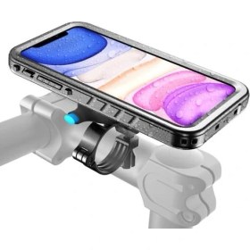 Resim 2 In 1 Bisiklet Telefon Tutucu, Su Geçirmez Kılıf iphone 12/12 / 12 Pro / 12 Pro Max / 12 Mini, Alüminyum Alaşım Hızlı Yayın Motosiklet Tutucu | Telefon Tutucular ve duruş(Yurt Dışından) 