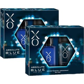 Resim Xo Absolute Blue Edt 100 Ml ve Deodorant 125 Ml X2 Adet Parfüm Seti KRC0242 