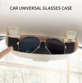 Resim Vkemall Araç Güneş Gözlüğü Kutusu - Evrensel Abs Malzeme İle Araç İçi Gözlük Saklama Kutusu Gri 