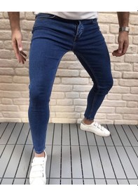 Resim Skinny Fit Erkek Kot Jeans Pantolon Likralı Bilek Kalıp 