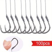 Resim Lider Hatlı 100'lü Çift Balıkçı İğnesi Seti - Polietilenli Çift İğne Takımı, Evrensel Uyumluluk için Anglers 