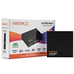 Resim Hiremco X6 Pro Max 128 GB Android Box 