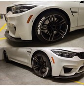 Resim 3D Lastik Yazısı Michelin Lastik Yazısı 8 Adet 