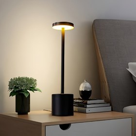 Resim 1 adet ABS Malzemeli USB Şarjlı LED Dokunmatik Üç Renkli Ayarlanabilir Masa Lambası, Oturma Odası, Yatak Odası, Yurt Okuma Işığı, Ofis Masa Lambası, Bar Atmosfer Işığı, Otel Ruhsal Işık, Tatil Hediye Işığı 