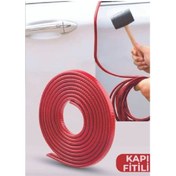 Resim Oto Araç Kapı Koruma Fitili 5 Metre Kırmızı Çarpma Çizilme Önleyici Fitil 