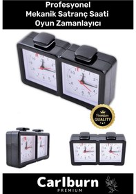 Resim Profesyonel Taşınabilir Pilli Turnuva Bonus Analog Mekanik Satranç Saati Oyun Zamanlayıcı 