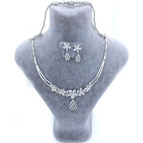 Resim Ferizz Ferizz 316L Çelik Taşlı Kadın Set Set-131 Siyah 