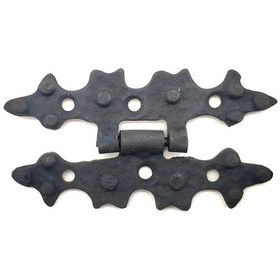 Resim Antika Tarz Dekoratif Pirinç Yıldız Menteşe - 84x44 Mm, Oksit 
