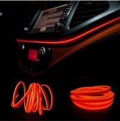 Resim Chevrolet Tahoe Turuncu 2 Metre Neon İp Torpido Fitili Oto Şerit Led 