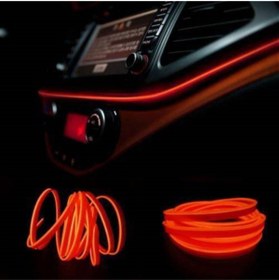 Resim Mercedes Ml63 Turuncu 2 Metre Neon İp Torpido Fitili Oto Şerit Led 