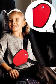 Resim Nurnivus SAFE SOFT KIRMIZI Çocuk Emniyet Kemeri Düzenleyici Oto Emniyet Kemeri Tutucu Kemer Tutucu Kılıf 