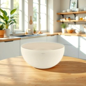 Resim Melkan Home Kase Yuvarlak Sert Plastik Büyük Boy 8,5 Lt 15 cm Krem 