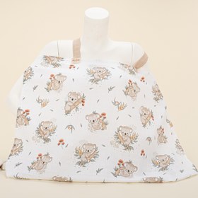 Resim Çift Katlı Muslin Emzirme Önlüğü - Koala 