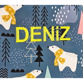 Resim PENGİ [ İSTEDİĞİNİZ İSMİ NAKIŞLA YAZIYORUZ] Kutup Ayısı 0-8 Yaş Çocuk Sırt Çantası,- Anaokulu Çantası 