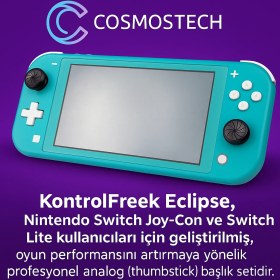 Resim Cosmostech Kontrolfreek Eclipse Nintendo Switch Joy-Con & Switch Lite Uyumlu | 2’li Performans Thumbstick | Siyah 