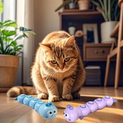 Resim 1 adet Sevimli Geri Çekilebilir Kelebek Evcil Hayvan Oyuncak - Renkli, Dayanıklı Plastik, Kediler ve Köpekler için İdeal, Etkileşimli Oyun ve Stres Giderme için Mükemmel, Tüm Irklar Boyutları, Pil Gerektirmez, Eğlenceli Evcil Hayvan Oyuncak 
