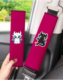 Resim Bigohobi DRAGON Baskılı, Emniyet Kemeri, Çanta vs. Yumuşatıcı Ped 