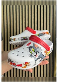 Resim Günlük Anne Kız Terlik Sabo Hemşire Doktor Aşçı Sandalet Desenli Taban Crocs Crf-8246 Tomvejerry 