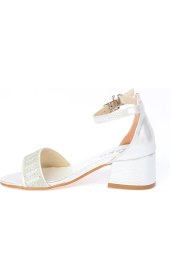 Resim Kiko 765 Vakko Günlük Kız Çocuk 3 Cm Topuk Sandalet Sedef 